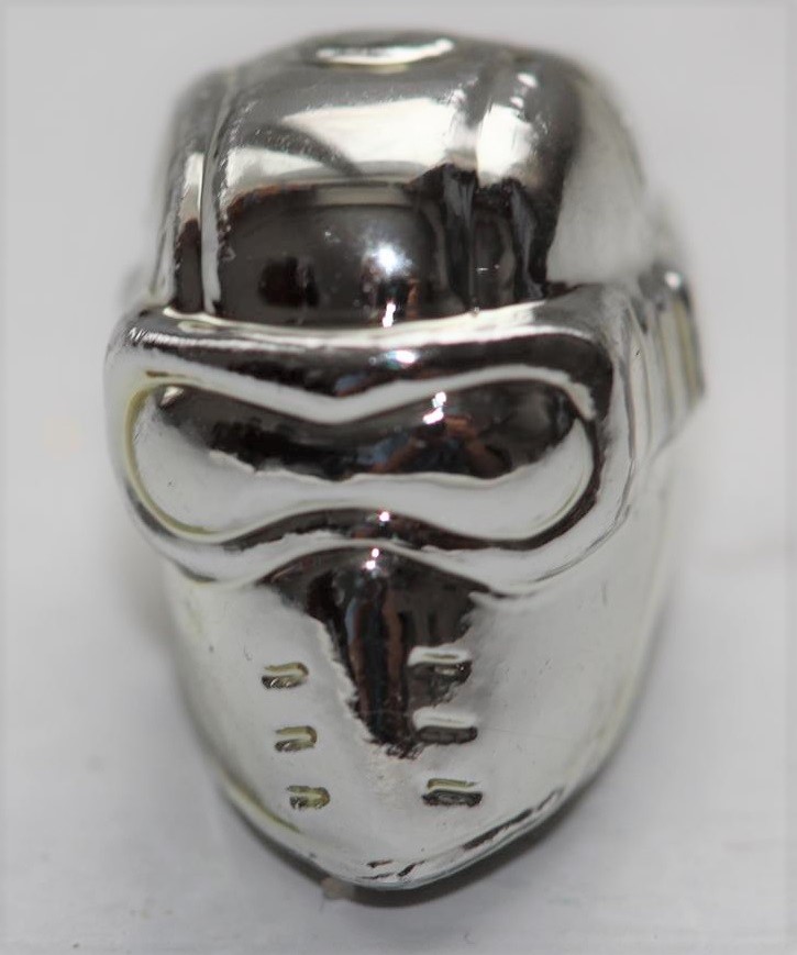 Black Major Modern Chrome Snake Eyes Head