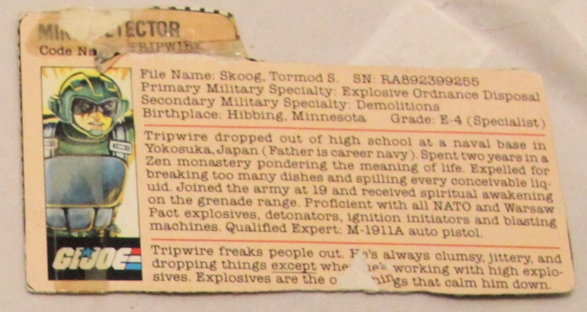 1983 tripwire file card